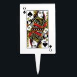 Queen of Spades Cake Topper<br><div class="desc">Search "wowsmiley" for more products like this one.</div>