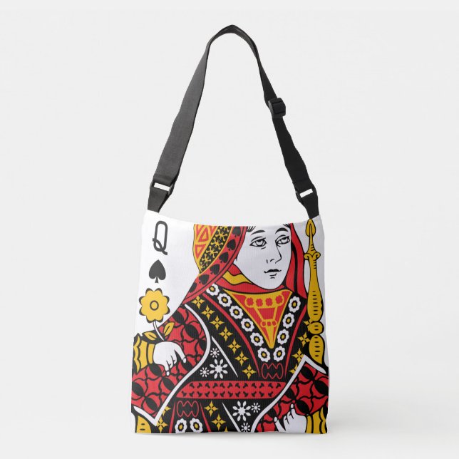 Queen Of Spades Crossbody Bag (Front)