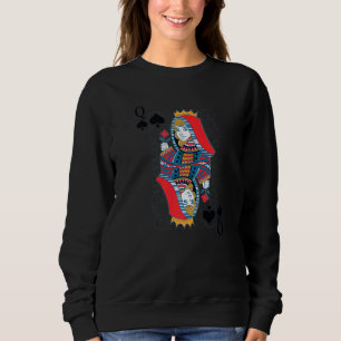 Queen Of Spades   Easy Halloween Costumes Front &  Sweatshirt