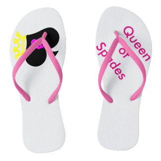 Queen of Spades Flip Flops