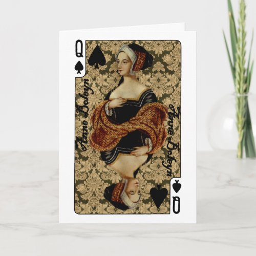Queen of Spades Greeting Card