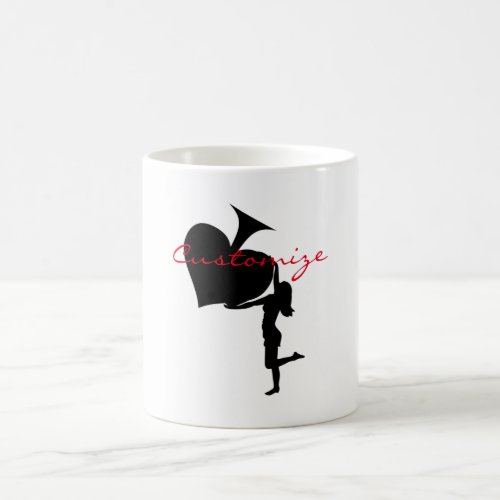 Queen of Spades Holding Black Ace Coffee Mug