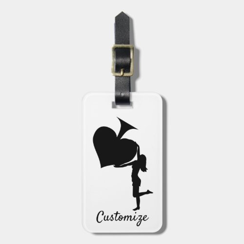 Queen of Spades Holding Black Ace Thunder_Cove Luggage Tag