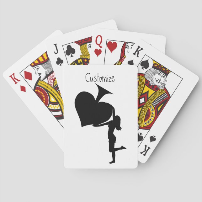 Queen of Spades Holding Black Ace Thunder_Cove Poker Cards (Back)