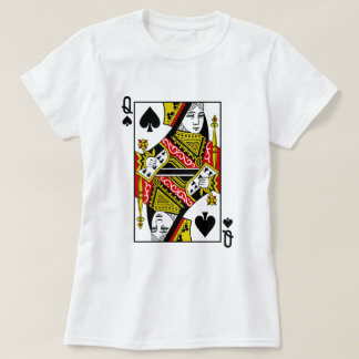 Queen of Spades Playing Cards T-Shirt