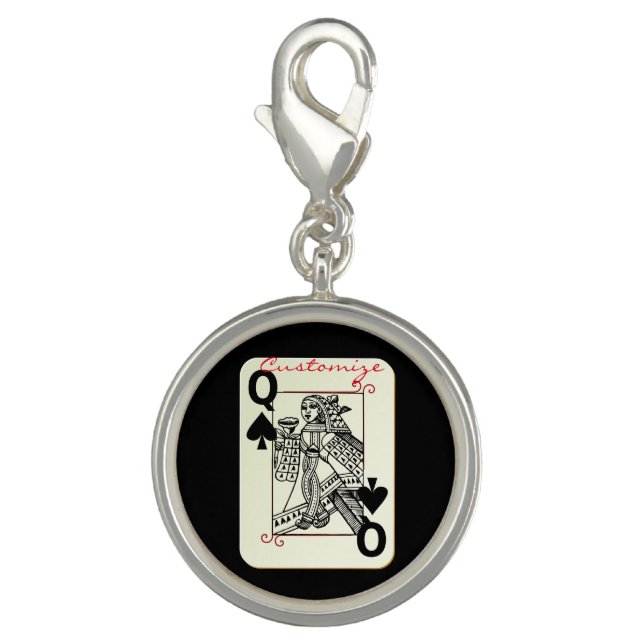 Queen of Spades symbol Thunder_Cove Charm (Front)