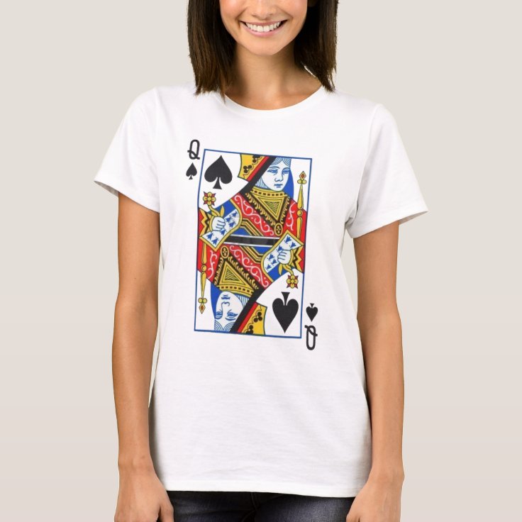 queen of spades TShirt Zazzle
