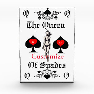 Queen of Spades Tarot Card Thunder_Cove Acrylic Award