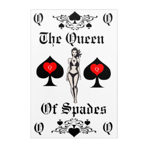 Queen of Spades Tarot Card Thunder_Cove Acrylic Print