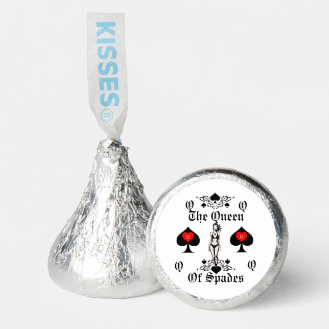 Queen of Spades Tarot Card Thunder_Cove Hershey®'s Kisses® (Front)