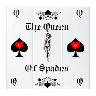 Queen of Spades Tarot Card Thunder_Cove Triptych