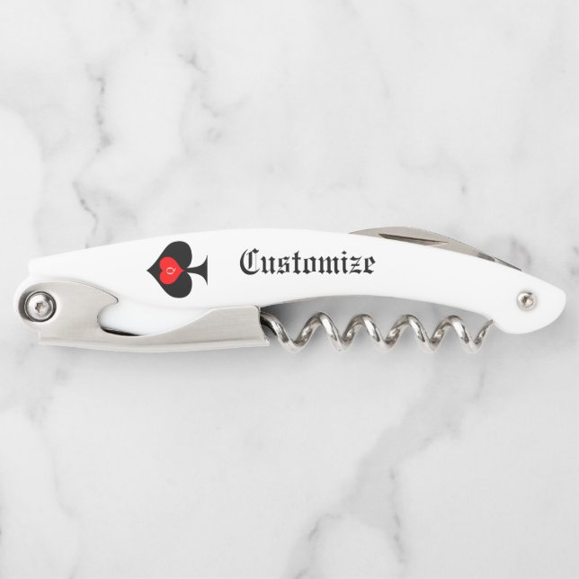 Queen of Spades Tarot Card Thunder_Cove Waiter's Corkscrew (Front)