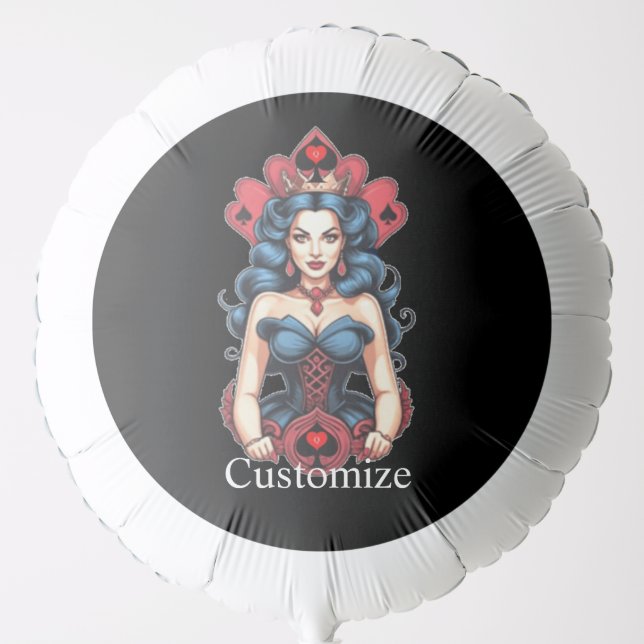 Queen of Spades Thunder_Cove Balloon (Front)