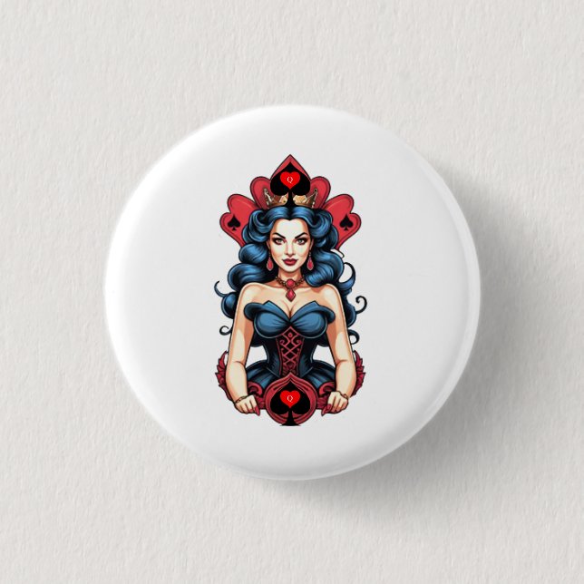Queen of Spades Thunder_Cove Button (Front)