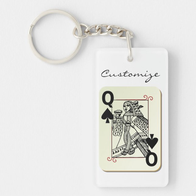 Queen of Spades Thunder_Cove Keychain (Front)