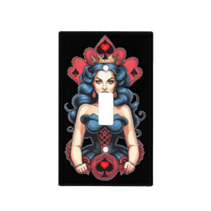 Queen of Spades Thunder_Cove Light Switch Cover