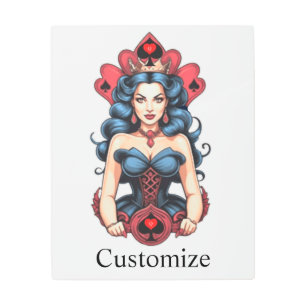 Queen of Spades Thunder_Cove Metal Print