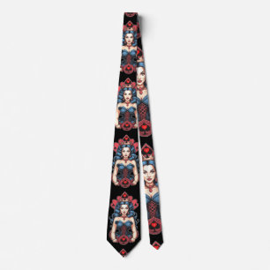 Queen of Spades Thunder_Cove Neck Tie