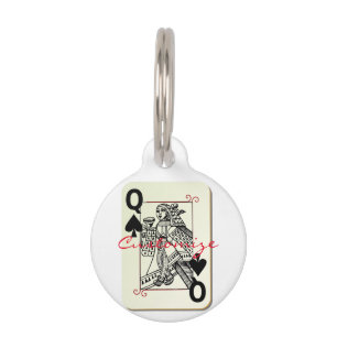 Queen of Spades Thunder_Cove Pet ID Tag