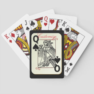 Queen of Spades Thunder_Cove Poker Cards