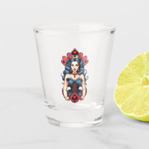 Queen of Spades Thunder_Cove Shot Glass