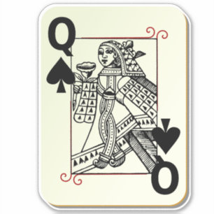 Queen of Spades Thunder_Cove Sticker