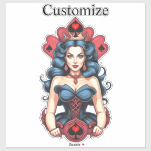 Queen of Spades Thunder_Cove Sticker
