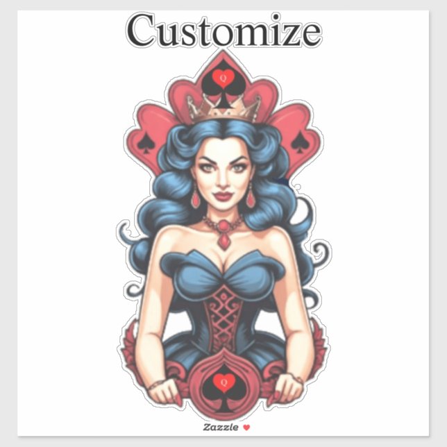 Queen of Spades Thunder_Cove Sticker (Sheet)