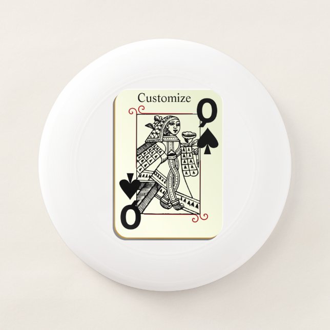 Queen of Spades Thunder_Cove Wham-O Frisbee (Front)
