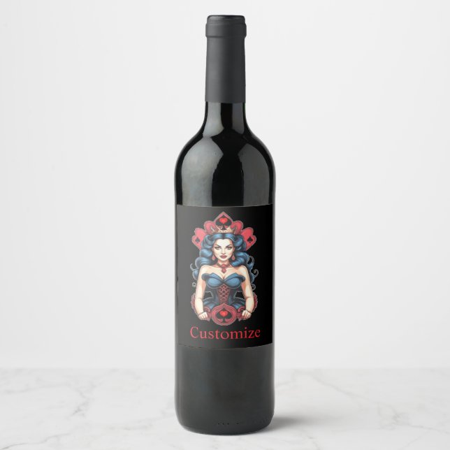 Queen of Spades Thunder_Cove Wine Label (Front)