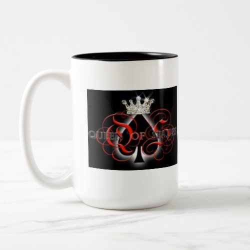 Queen Of Spades Two_Tone Coffee Mug