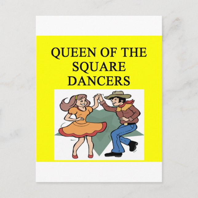 queen of square dancing postcard (Front)