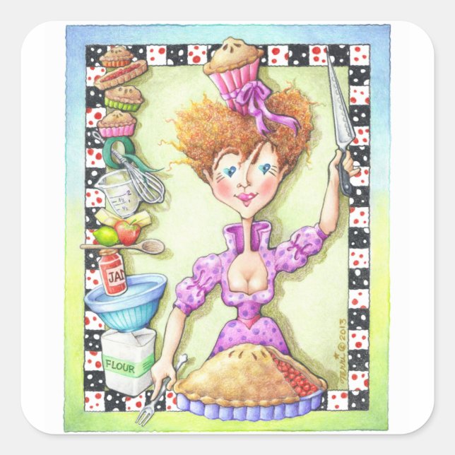 QUEEN OF TARTS STICKERS (Front)