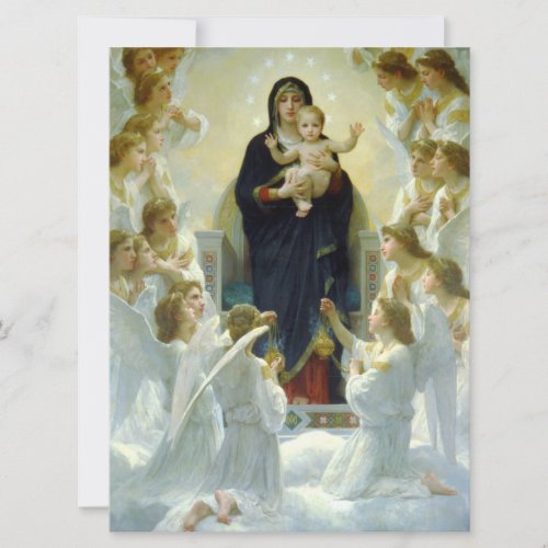 Queen of the Angels by Bouguereau Card
