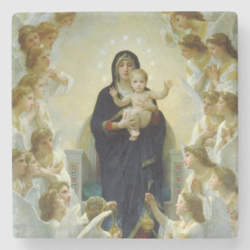 Queen of the Angels by Bouguereau Stone Coaster