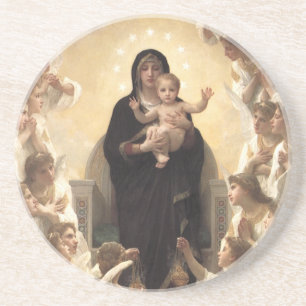 Queen of the Angels Regina Angelorum by Bouguereau Coaster