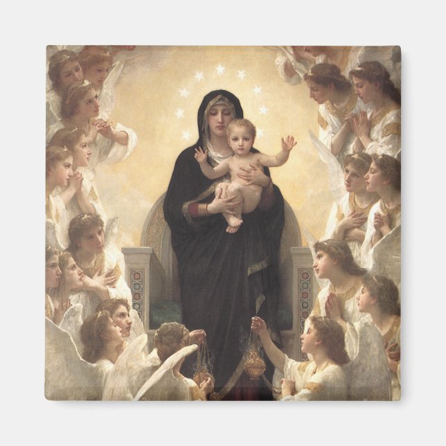 Queen of the Angels Regina Angelorum by Bouguereau Magnet (Front)