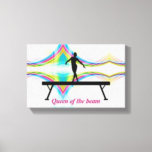 Queen of the Beam _ Abstract Gymnastics Wall Art