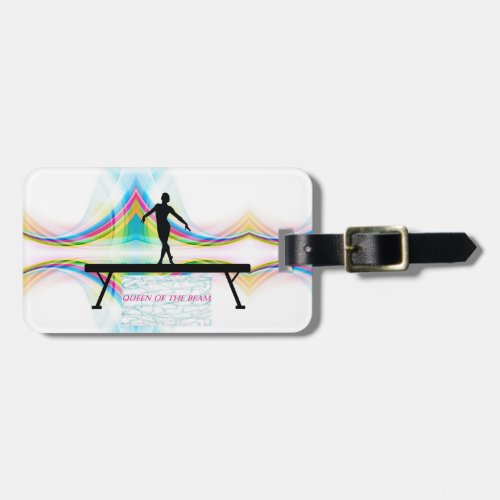 Queen of the Beam Gymnastics Luggage Tag