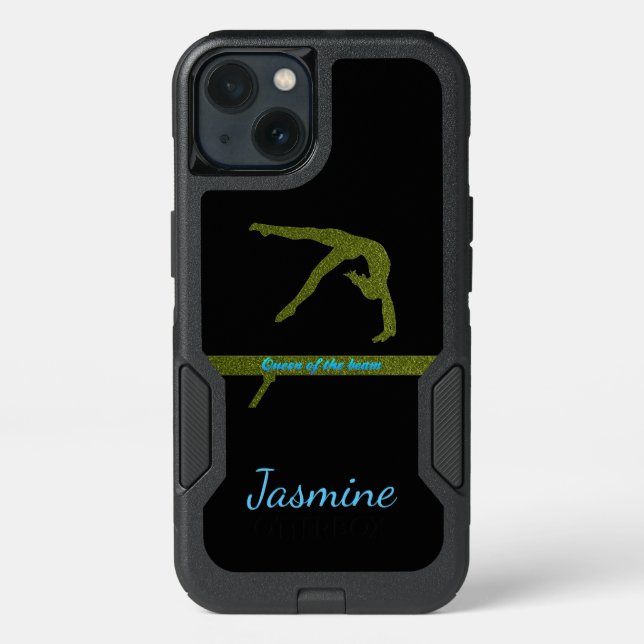 Queen of the Beam Gymnastics Otterbox Case (Back)
