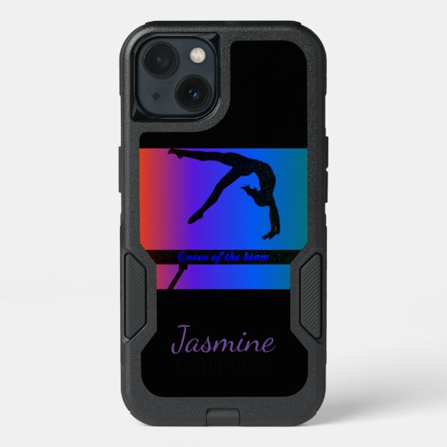Queen of the Beam Gymnastics Otterbox Case (Back)