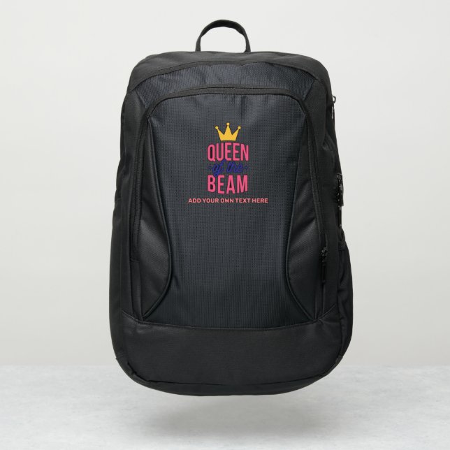 QUEEN OF THE BEAM Personalized GYMNASTICS Port Authority® Backpack (Front)