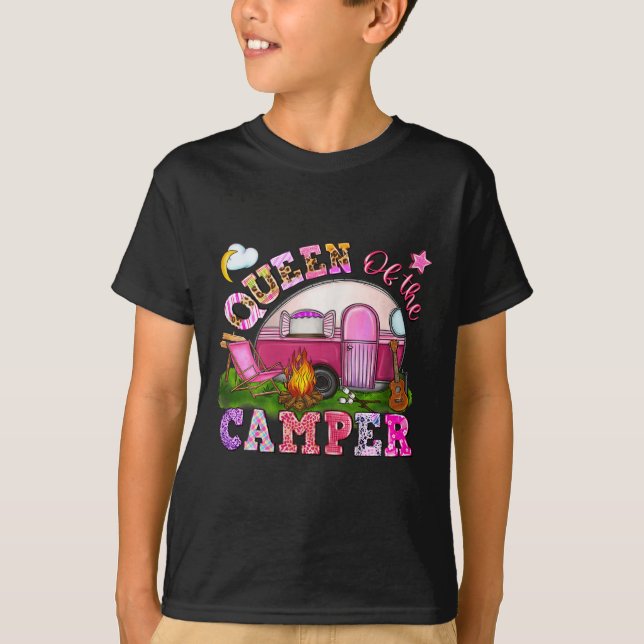Queen Of The Camper Camping _1  T-Shirt (Front)