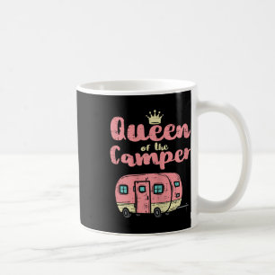 Queen Of The Camper Cute Camping Van Camp Trailer  Coffee Mug