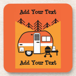 Queen of the Camper - Funny Camping RV Beverage Coaster