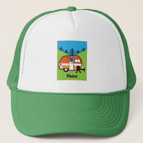 Queen of the Camper _ Funny Camping RV Caravan Doo Trucker Hat