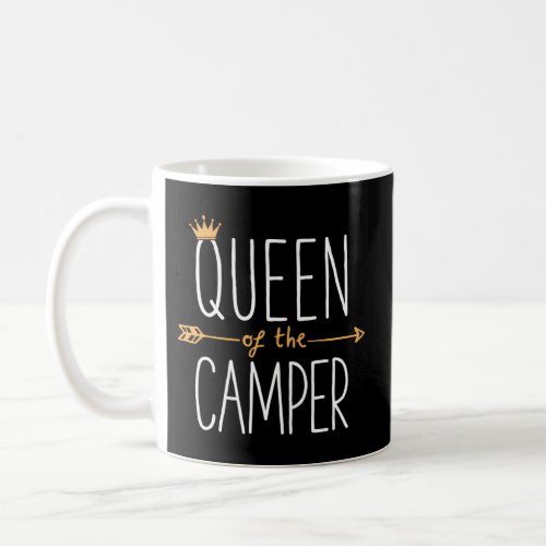 Queen Of The Camper Outdoor Camping Camper Coffee Mug