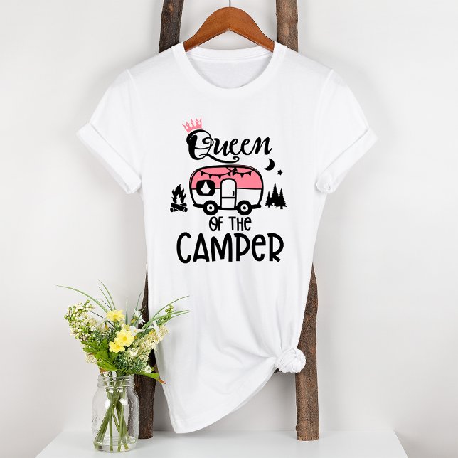 Queen Of The Camper Pink Tri-Blend Shirt (Creator Uploaded)