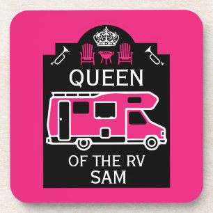 Queen Of The Camper RV Beverage Coaster
