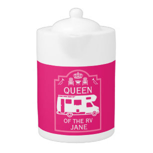 Queen Of The Camper RV Teapot